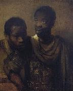 Rembrandt Peale Two young Africans. oil on canvas